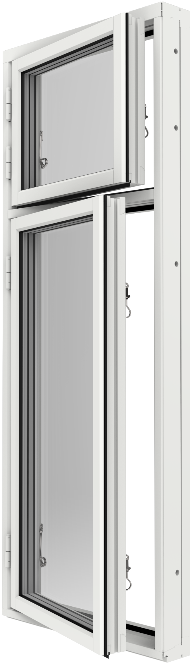 Retro, Sidhängt 2-luft på höjden utsida öppen