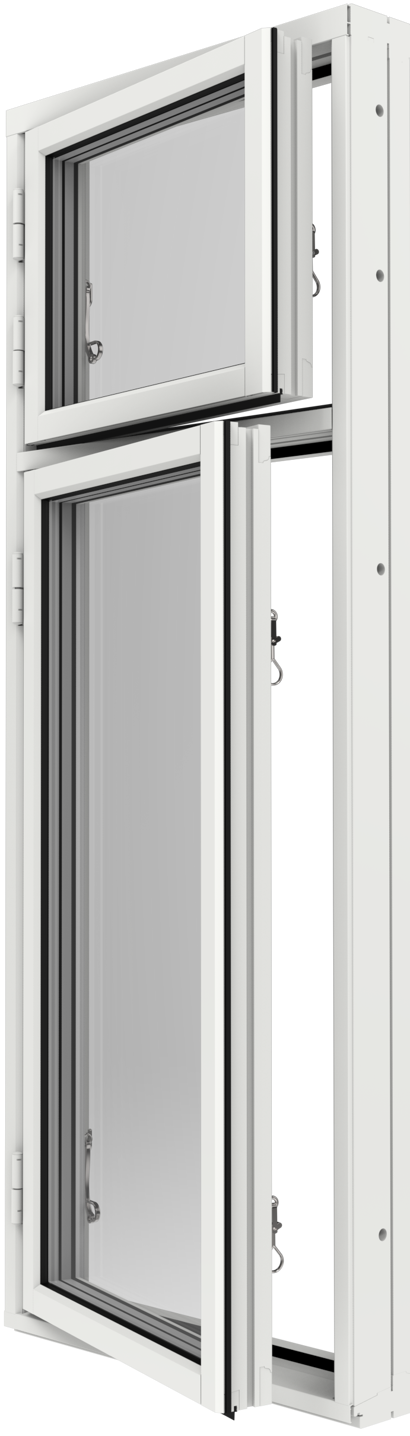 Retro, Sidhängt 2-luft på höjden utsida öppen