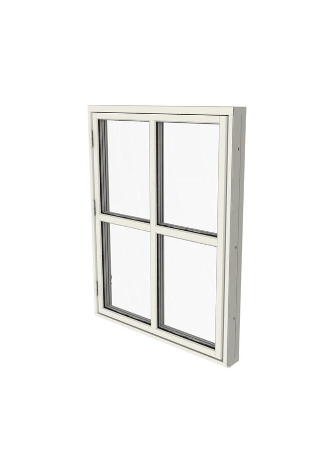 Glasdelande aluminiumpost