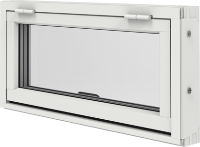 Original Alu 100 och Precision, Överkantshängt fönster utsida stängt