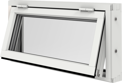 Original Alu 100 och Precision, Överkantshängt fönster utsida öppet