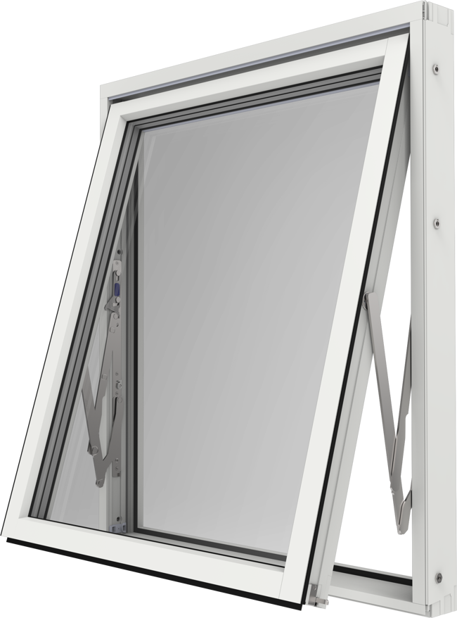 Original Alu 100 och Precision, Vridfönster dold utsida öppen